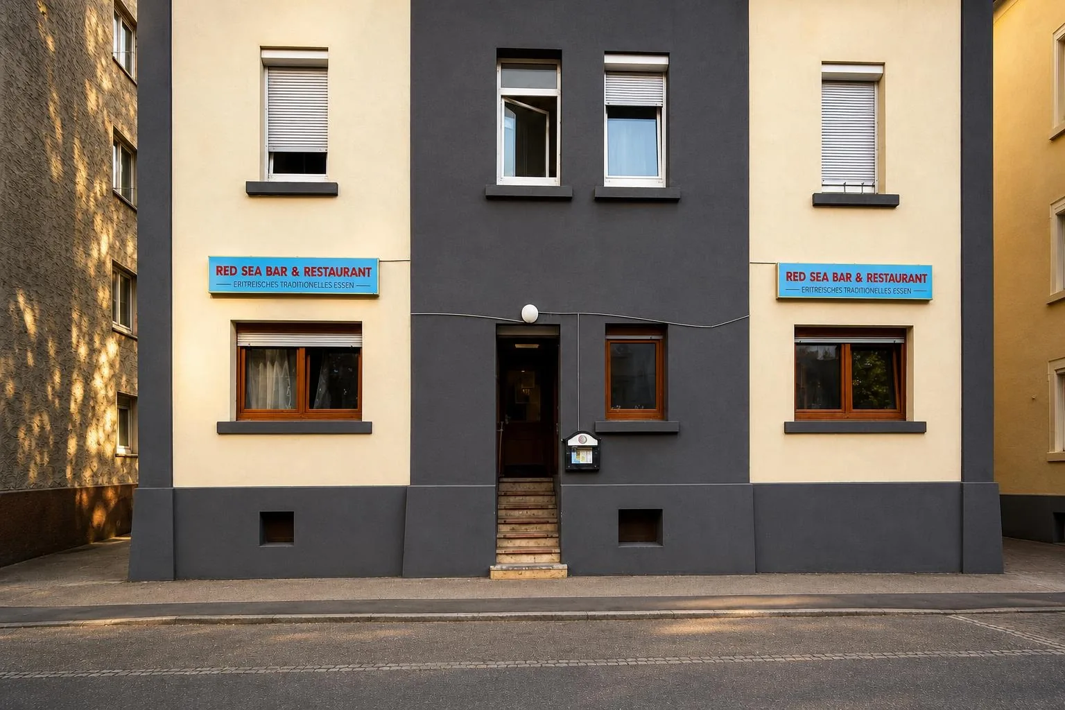 Außenansicht des Read Sea Restaurant in Stuttgart